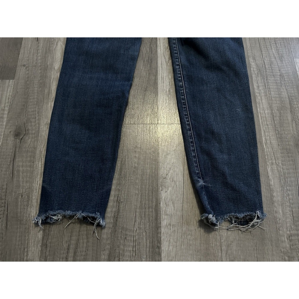 Flying Monkey Women's Jeans 26 Blue Distressed Stretch Mid Rise Fray Hem‎ Skinny - Picture 12 of 12